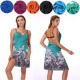 thumbnail image 2 of Women Short Dress Loose Backless Summer Beach Sundress Jumpsuit Sleeveless Casual, 2 of 8