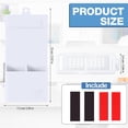 thumbnail image 2 of NOGIS Straw Holder, Magnetic Straw Dispenser, Reusable Tumbler Organizer with Adhesive for Kitchen Cabinet, Cupboard, Coffee Bar & Countertop Storage (White), 2 of 6