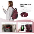 thumbnail image 4 of Laptop Backpack Purse for Women Waterproof Teacher Nurse Bag, 15.6 inch Work laptop Bag with USB Port, Business Travel Computer Backpack, 4 of 7
