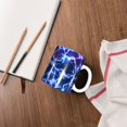 thumbnail image 4 of Yiaed Blue Lightning1 Print Ceramics Coffee,Large Handle Design,Extra Large Tea and Coffee Cup for Office and Home Mugs, 4 of 6