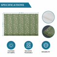 thumbnail image 6 of Sage Green Floral Placemats Set of 8, Spring Flowers Placemats for Dining Table, Place Mats for Kitchen Tabletop, Waterproof Wipeable Dining Table Mats Set, 6 of 9