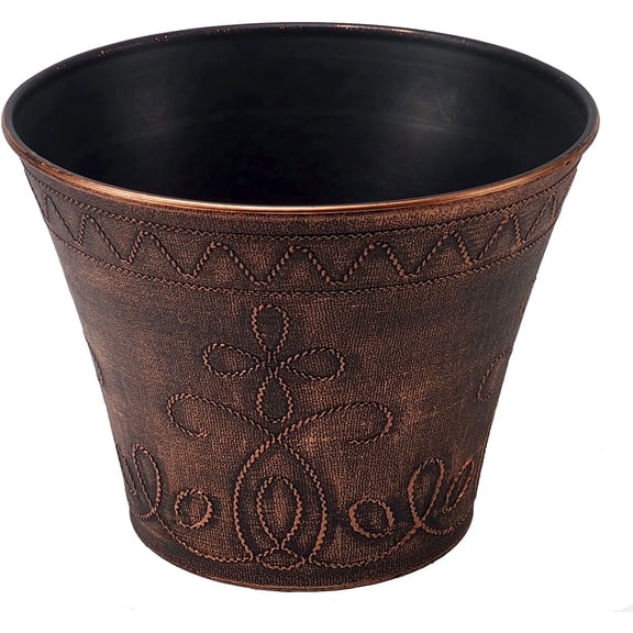 Fancy Decorative French Country Look Plastic Planter 12X8" Flowerpot for Indoor, Outdoor, Garden, Patio, Office Ornaments, Home Decor, Long Lasting Reusable, Lightweight, Water Resistant