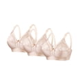 thumbnail image 1 of Sujetanes Cómodos para Mujeres Más Tamaño Color Sólido Encaje Empalme Todos los Días, Correas Ajustables para el Uso Diario, 1 of 2