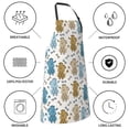 thumbnail image 5 of Goofa Cartoon Poodle Dog Printed Waterproof Apron 33" Chef Aprons for Men Heavy Duty Chemical Work Apron Adjustable Bib Apron, 5 of 9