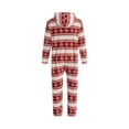 thumbnail image 3 of Lucakuins Christmas Family Romper ropa de dormir, estampado de copos de nieve manga larga cuello redondo/mono largo con capucha Lucakuins moda, 3 of 9