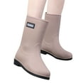 thumbnail image 6 of Daznico Womens Rain Boots Non - Ankle Rainboot On Garden Boot Rubber Shoes,Size 6, 6 of 7