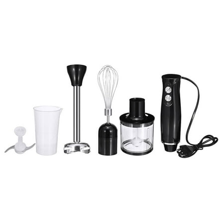 

ibaste Hand Blender 4 in 1 Multifunctional Stylish Vegetable Meat Mixer Stainless Steel Immersion Stick Grinder