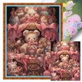 thumbnail image 1 of Kit Punto Cruz Con Oso Lindo Hilo Algodón Ecológico Bordado 16CT 50x65cm, 1 of 9