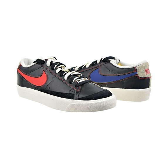 Nike Blazer Low 77 Premium 'Removable Swoosh' Men's Shoes Black-Deep Royal Blue dh4370-001