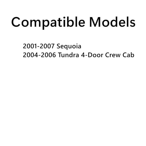 Driver Left Side Front Door Window Door Glass Compatible with Toyota Sequoia 2001-2007 Models/Toyota Tundra 4 Door Crew Cab 2004-2006 Models