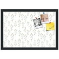 thumbnail image 2 of PinPix 22x15 Custom Cork Bulletin Board Vintage Botanical Pewter Poster Board Has a Fabric Style Canvas Finish, Framed in Vintage Botanical Pewter, by ArtToFrames (PinPix-1595), 2 of 5