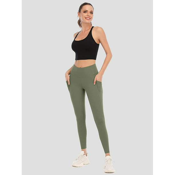 Women's High Waisted Yoga Pants with Pockets Yoga Tight Workout Leggings