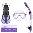 CAPAS Snorkel Mask Fins Set, Travel Size Snorkeling Gear for Adults