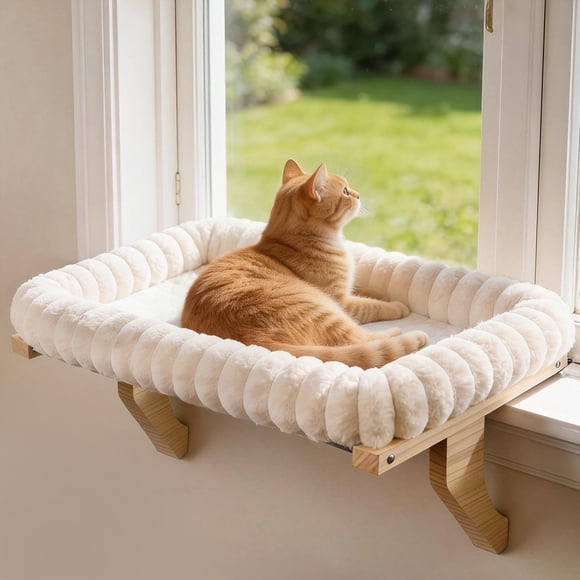 Percha para gatos Zoratoo Cloud-Cuddle grande con estructura de madera y metal