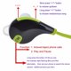 thumbnail image 5 of Twowood auricular Cuello deportivo que cuelga Bluetooth Bluetooth 4.1 Auriculares auriculares en audífono con micrófono, 5 of 6