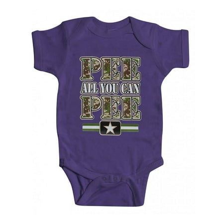 

Toddlers Pee All You Can Pee Purple Bodysuit - 18 Months
