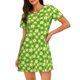 thumbnail image 1 of Fotbe Daisies Flowers Bata de Dormir para Mujer con Estampado, Camisón de Algodón de Manga Corta, Ropa de Dormir Casual, 1 of 6