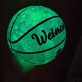 thumbnail image 2 of Luz Nocturna fluorescente, balón de baloncesto de Tamaño 7 #, regalo de cumpleaños, Balón de calle higroscópico, iluminación de baloncesto Fivean unisex, 2 of 2