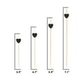 thumbnail image 2 of BambooMN 3.9" Decorative Black Heart Bamboo Cocktail Fruit Sandwich Picks Skewers for Catered Events, Holiday's, Restaurants or Buffets Party Supplies, 1000 Pieces, 2 of 5