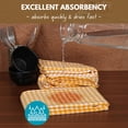 thumbnail image 2 of Native Fab 4 Pack Gingham Check Plaid Kitchen Towel - Soft Cotton - Washcloths - 16x26 - Yellow, 2 of 7
