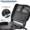 thumbnail image 4 of FORMRS Zipper Binder with Shoulder Strap 2-inch Ring 500 Sheet Capacity File Bag, Red and White Fireworks Pattern, 4 of 5