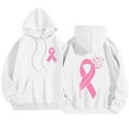 thumbnail image 2 of Karight Pink Ribbon - Breast Cancer Awareness Unisex Hoodie Sweatshirt, 2 of 5