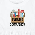 thumbnail image 4 of Inktastic Construction Future Contractor Girls Baby Dress, 4 of 5