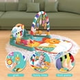 thumbnail image 3 of Eners Baby Gyms Play Mats Centro de actividades musicales Kick & Play Piano Gym Tummy Time Tapete acolchado para bebés recién nacidos (verde), 3 of 5