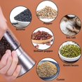 thumbnail image 4 of Pepper Grinders Refillable Ceramic, Extra Large Sea Salt Mills, Stainless Steel Premium Spice Shakers, With Adjustable Coarseness, Wide Opening For Ea, 4 of 5