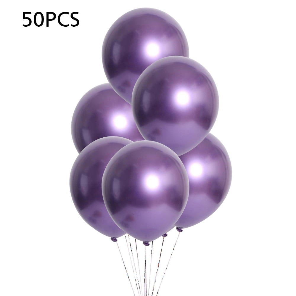 Metallic Latex Balloon, 25/50Pcs 12" Thickened Balloons Party Birthday
