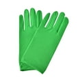 thumbnail image 3 of Opolski 1 Pair Short Thin Dance Gloves Breathable Non-slip Sweat-absorption Milk Silk Satin Stretch Gloves Costume Accessories Green, 3 of 8