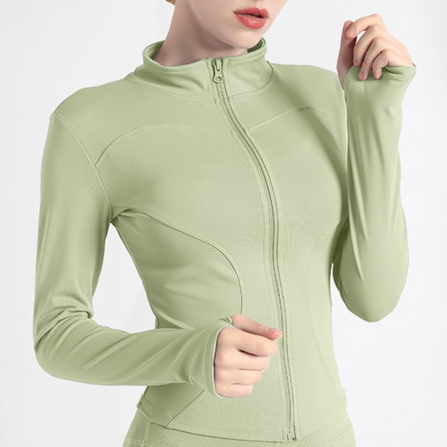 Peeli, chaqueta deportiva de manga larga para mujer, camiseta de Yoga y Fitness con cremallera, Top de gimnasio cálido para invierno, abrigos para correr, ropa de entrenamiento para mujer Tan Jianjun unisex