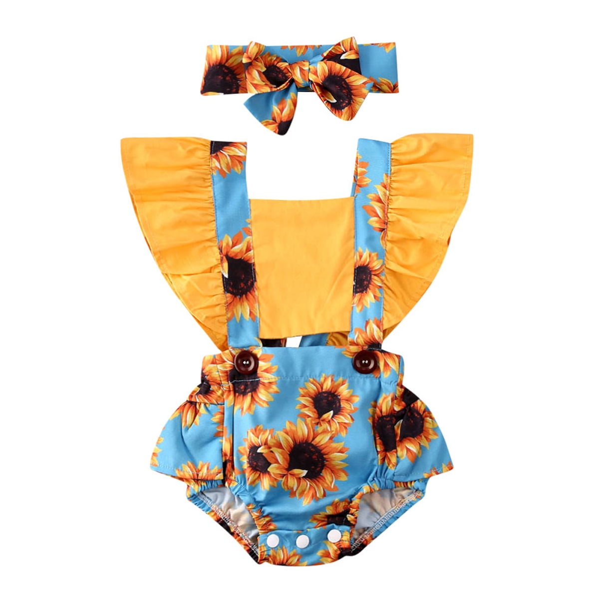 sunflower outfit baby