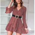 thumbnail image 2 of Women Skinny Dress Belt, Fashion Straw Woven Elastic Stretch Waist Band Wood Buckle Belt, Fashion Straw Woven Elastic Belt Skinny Dress Belts For Wome, 2 of 2