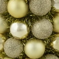 thumbnail image 5 of Northlight 3-Finish Shatterproof Ball Christmas Tree with Tinsel - 15.75" - Gold, 5 of 5