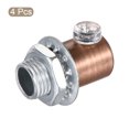 thumbnail image 3 of Uxcell Metal Cable Glands Cord Grips Screw Lock for Wiring Ceiling Lamp Red Bronze 4 Pack, 3 of 5