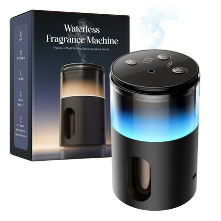 Noahstrong Waterless Essential Oil Diffuser, Cordless Aromatherapy Oil Diffuser with 3 Mist Level 8 Colors - Rechargeable Portable Scent Diffuser - Cool Mist Humidifier for Home Car Office