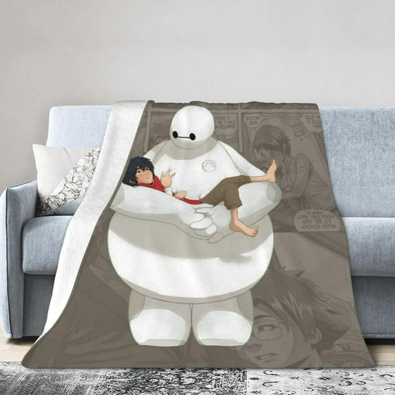 Baymax Fleece Throw Blanket Soft and Warm Throw Blankets for Couch Bed Sofa Man Women Throw Blankets 60"*80"