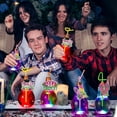 thumbnail image 4 of 12Pack Graduation Plastic Light Bulb Jars with Hawaiian Graduation Tags and Straw Lighted Fillable Light Bulbs Cup Glow Drinking Cups Fillable Candy Containers for Class of 2025 Grad Party, 4 of 7