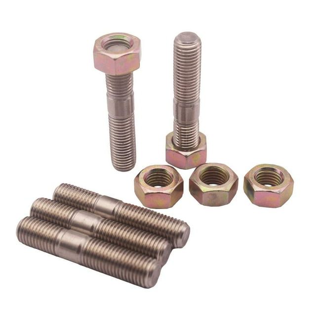 de Tornillos + Tuercas de material acero Inoxidable M10x1.25mm Apto para DSM 1G ~ 10 s Zulema Montaje de espárragos de acero inoxidable