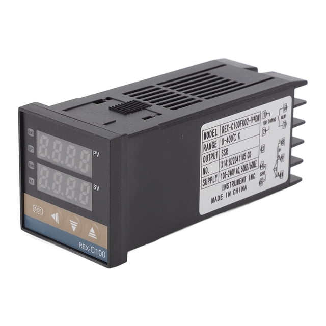 PID Temperature Controller, 0-400 Degrees Celsius 3 Pieces Digital PID Thermostat Set Quick Response Fast Temperature Control For Chicken House 25A,40A