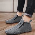 thumbnail image 5 of NOKIO Casual Ankle B𝗈𝗈𝑡𝑠 for Men Side Zipper High Top L𝗈afers Lightweight Non-S𝗅ip Che𝗅sea Shoes Breathable Wide Width Sneakers Comfortable Fashion Outdoor Footwear, 5 of 8