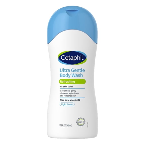 Cetaphil Body Wash Ultra Gentle Refreshing 16.9oz (Pack of 3)