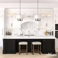 thumbnail image 3 of Hunter - Briargrove 4-light Matte Black, Large Chandelier, Dimmable, Transitional Style, Drum Shaped, for Bedrooms, Dining, Living Rooms - 19702, 3 of 7