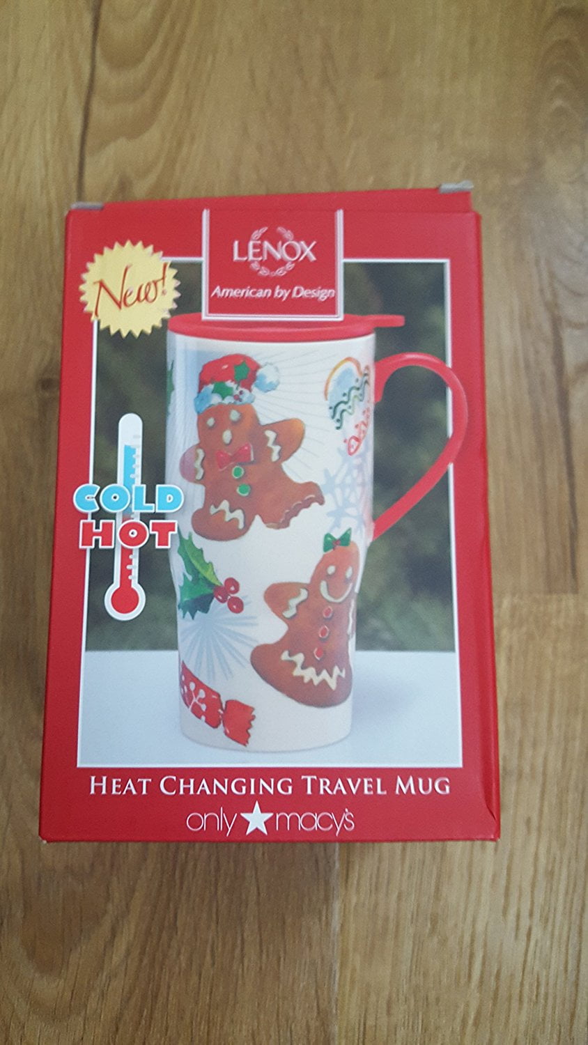 Lenox Heat Changing Travel Mug Ginger Bread Man Macys Lenox