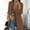 Brown, variant on Business Jackets for Women Women's Blazers Suit Lapel Long Sleeved Solid Color Coat Slim Fit Fashion Fall Winter Party Work Outerwear Trendy Army Green