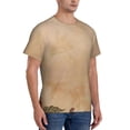 thumbnail image 2 of Bixox Men's Engraved Coffee On Kraft Paper Printed Short Sleeve Skinny Athletic T-Shirt, 2 of 6