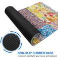 thumbnail image 6 of Long Mouse Pads for Desk,Pioneer Flower Floral Print Pattern Desk Mats on Top Of Desks, Desk Mouse Pad Extra Large with 3mm Non-Slip Base and Stitched Edge for Gaming,Office,Work,Home 47.3"x23.6", 6 of 6