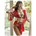 thumbnail image 3 of Kimono Sexy para mujer, conjunto de lencería exótica japonesa, pijamas de Anime, traje de tentación de Cosplay de Geisha, uniforme de juego de rol Porno sexual, 3 of 5