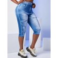 thumbnail image 1 of Talla grande 3D Imprimir Capri Jeggings Rosegal  Leggings de talla grande, 1 of 5